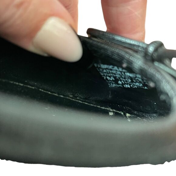 Tory Burch 7 Ballet Flats Black Quilted Bow Detail Comfort Casual Slip On - Picture 4 of 10